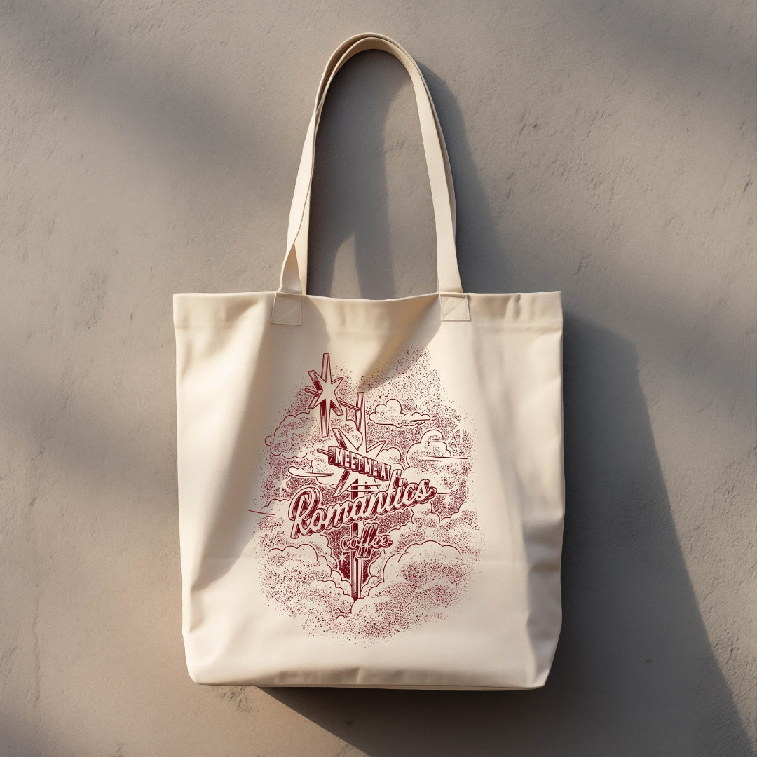 Meet Me At Romantics, Tote Bag